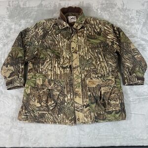 Vintage Duxbak Jacket Mens Large Brown Realtree Camo Hunting Coat Quilted 90s